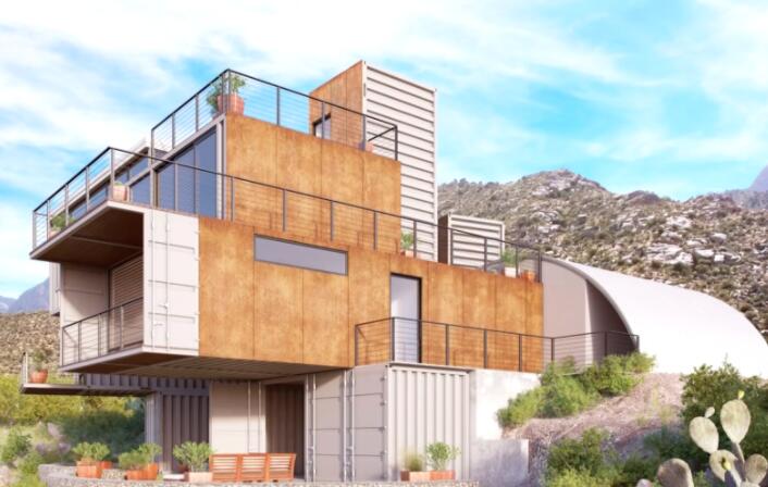 裝配式集裝箱房屋樣板房安裝完工